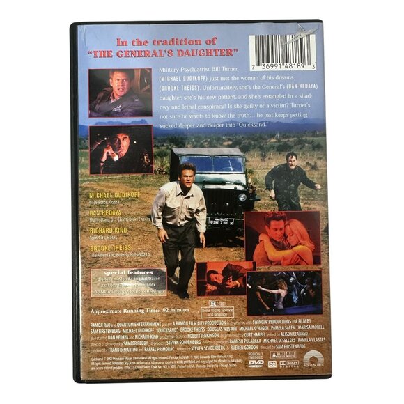 Michael Dudikoff Quicksand 2001 DVD R Thriller Region 1 Rated R Sam Firstenberg - Picture 2 of 7